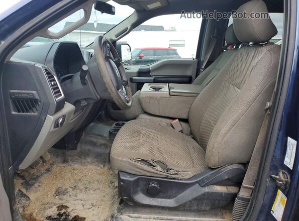1FTFW1EF7GFB73520 2016 FORD F150 Синий Вид салона спереди