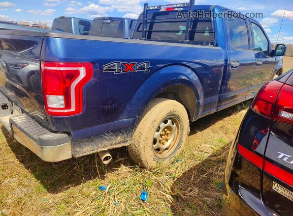 1FTFW1EF7GFB73520 2016 FORD F150 Синий Задняя правая четверть