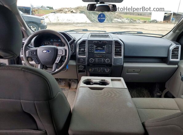1FTFW1EF7GFB73520 2016 FORD F150 Синий Вид панели приборов