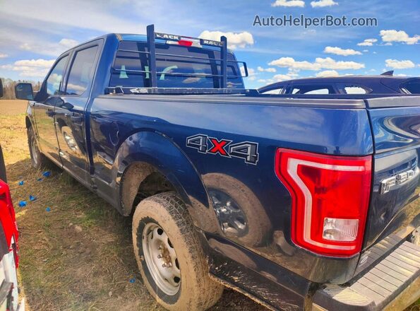 1FTFW1EF7GFB73520 2016 FORD F150 Синий Задняя левая четверть
