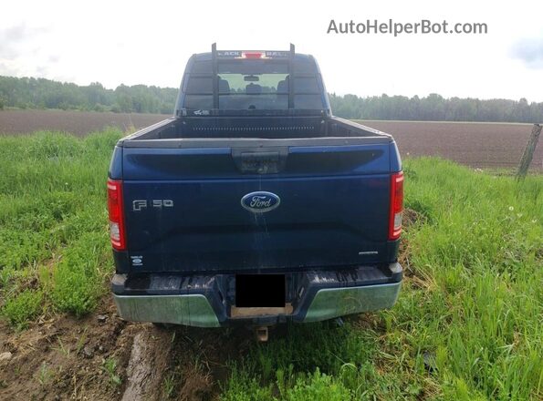 1FTFW1EF7GFB73520 2016 FORD F150 Синий Вид сзади