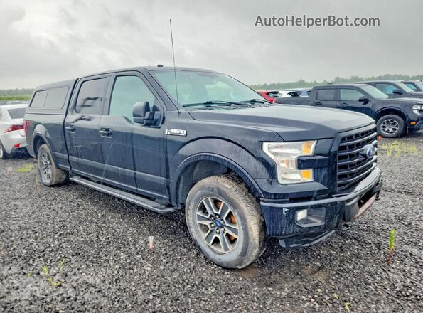1FTFW1EF7GFC41525 2016 FORD F150 Черный Передняя правая четверть