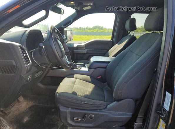 1FTFW1EF7GFC41525 2016 FORD F150 Черный Вид салона спереди