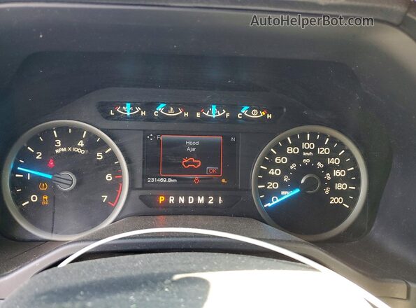 1FTFW1EF7GFC41525 2016 FORD F150 Черный Вид щитка приборов