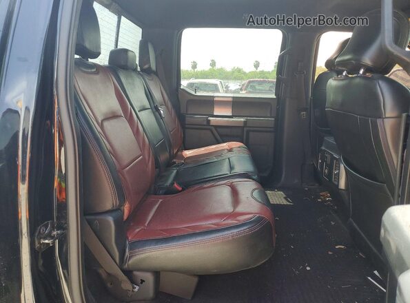 1FTFW1EF7GFC69762 2016 FORD F150 Black Rear seats view