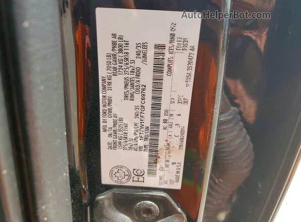 1FTFW1EF7GFC69762 2016 FORD F150 Black Engine compartment view