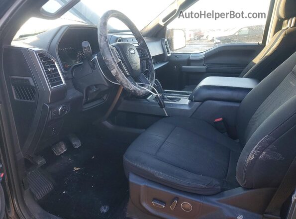 1FTFW1EF8GFA90131 2016 FORD F150 Black Widok wnętrza z przodu