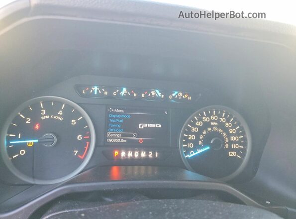 1FTFW1EF8GFA90131 2016 FORD F150 Black Widok zestawu wskaźników