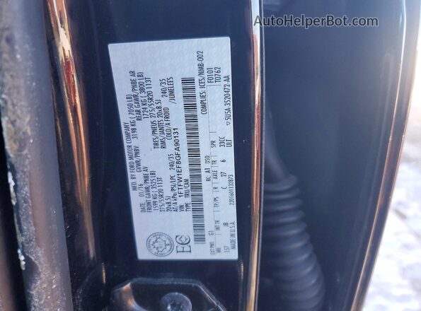 1FTFW1EF8GFA90131 2016 FORD F150 Black Widok komory silnika