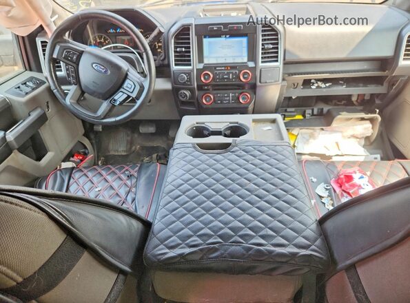 1FTFW1EF8GFC90782 2016 FORD F150 Black Vista del salpicadero