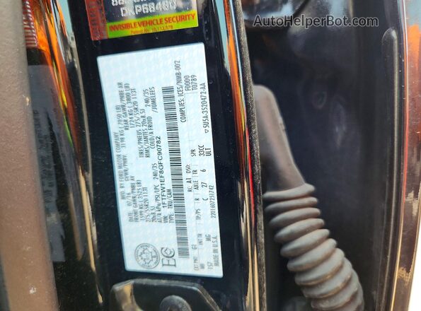 1FTFW1EF8GFC90782 2016 FORD F150 Black Vista del compartimento del motor