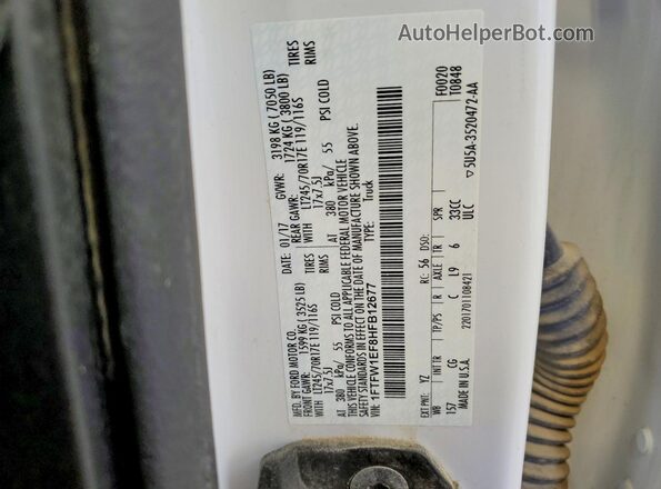 1FTFW1EF8HFB12677 2017 FORD F150 White Vista del compartimento del motor