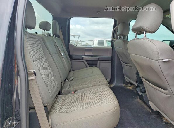 1FTFW1EF9GFA38703 2016 FORD F150 Black Rear seats view