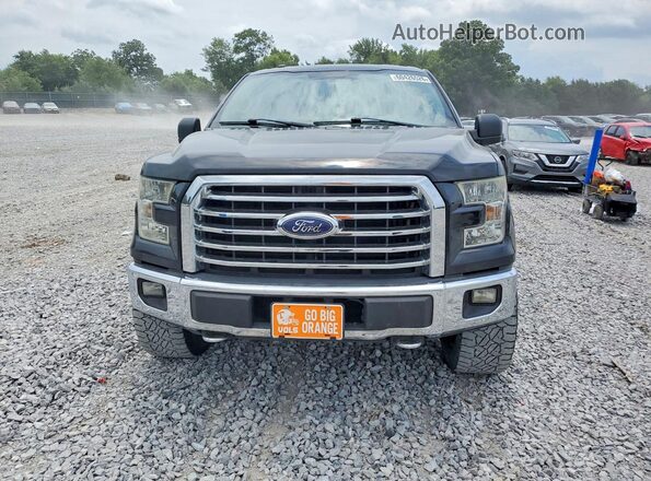 1FTFW1EF9GFA38703 2016 FORD F150 Black Front view
