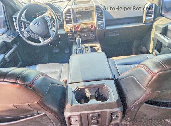 1FTFW1EFXGKE35618 2016 FORD F150 Black Widok deski rozdzielczej