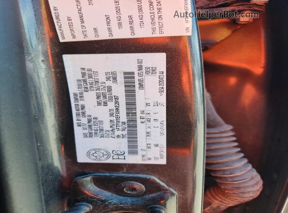 1FTFW1EFXHKE29187 2017 FORD F150 Gray Engine compartment view