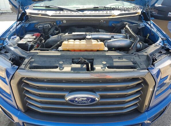 1FTFW1EG0HFB94171 2017 FORD F150 Синий Вид задней части салона