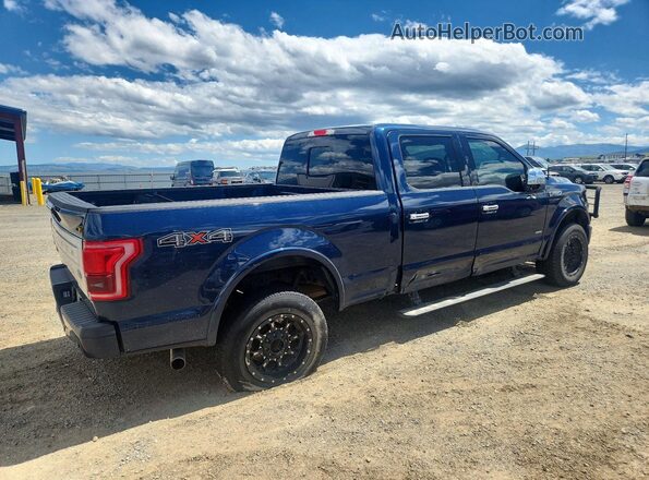 1FTFW1EG1GFB54244 2016 FORD F150 Blue Rear right