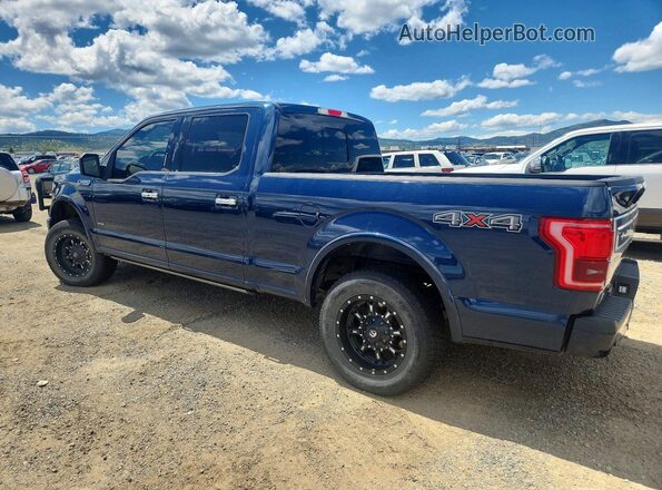 1FTFW1EG1GFB54244 2016 FORD F150 Blue Rear left
