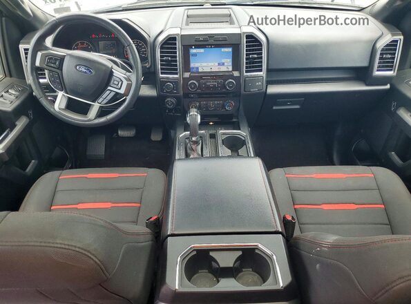1FTFW1EG1GFC86338 2016 FORD F150 White Dashboard view