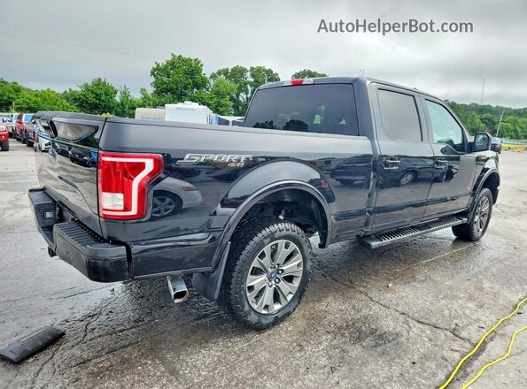 1FTFW1EG1HFC14587 2017 FORD F150 Black Tył prawy