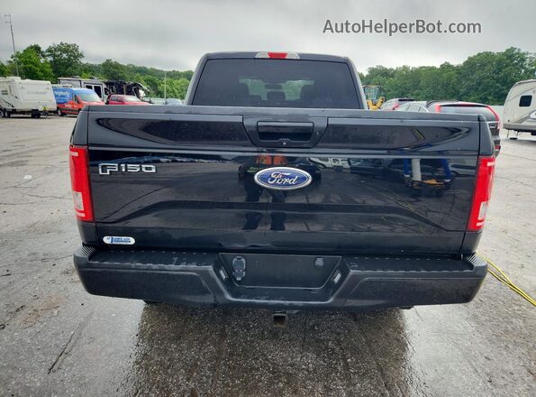 1FTFW1EG1HFC14587 2017 FORD F150 Black Widok z tyłu