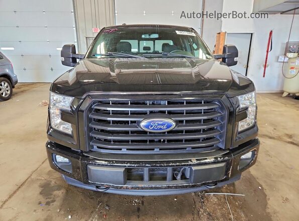 1FTFW1EG1HFC65796 2017 FORD F150 Black Front view