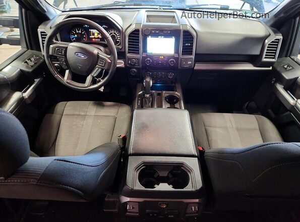 1FTFW1EG1HFC65796 2017 FORD F150 Black Dashboard view