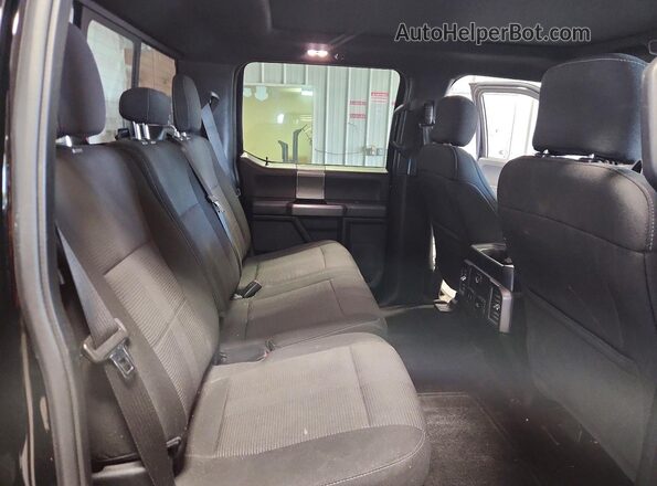 1FTFW1EG1HFC65796 2017 FORD F150 Black Rear seats view