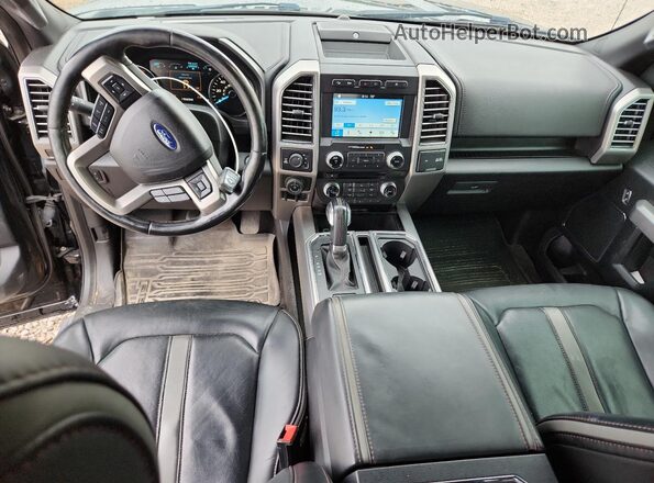 1FTFW1EG1JFA40624 2018 FORD F150 Black Widok deski rozdzielczej