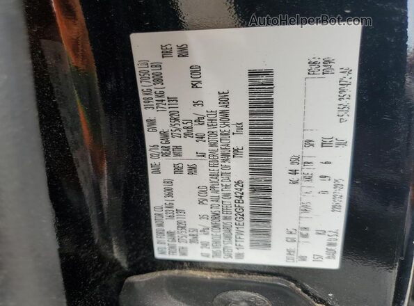 1FTFW1EG2GFB42426 2016 FORD F150 Black Շարժիչի բաժամունքի տեսք