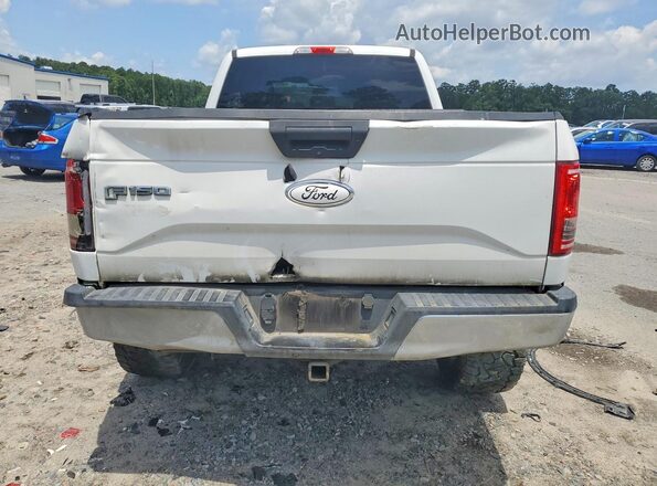 1FTFW1EG2GFB45617 2016 FORD F150 White Вид ззаду