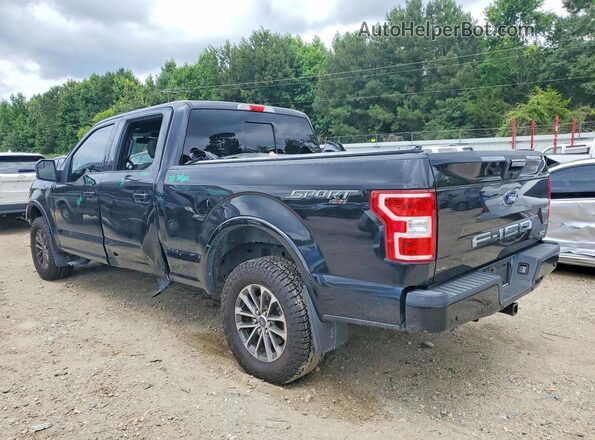 1FTFW1EG2JFD50412 2018 FORD F150 Black Trasero izquierdo