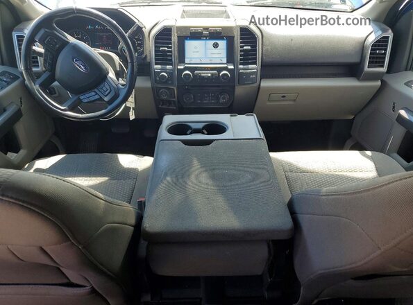 1FTFW1EG2JKC09430 2018 FORD F150 Blue წინა პანელის ხედი