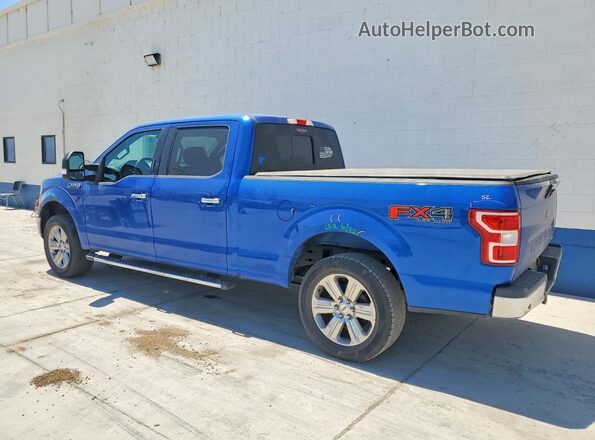 1FTFW1EG2JKC09430 2018 FORD F150 Blue უკანა მარცხენა