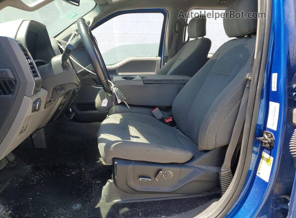 1FTFW1EG2JKC09430 2018 FORD F150 Blue წინა სალონის ხედი