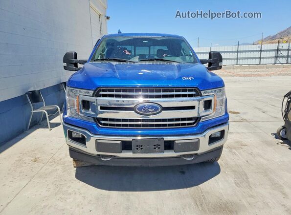 1FTFW1EG2JKC09430 2018 FORD F150 Blue წინა ხედი