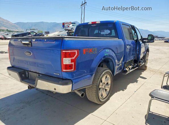 1FTFW1EG2JKC09430 2018 FORD F150 Blue უკანა მარჯვენა