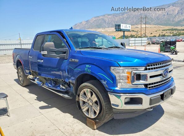 1FTFW1EG2JKC09430 2018 FORD F150 Blue წინა მარჯვენა