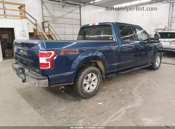 1FTFW1EG2JKD60879 2018 FORD F150 Blue Tył prawy