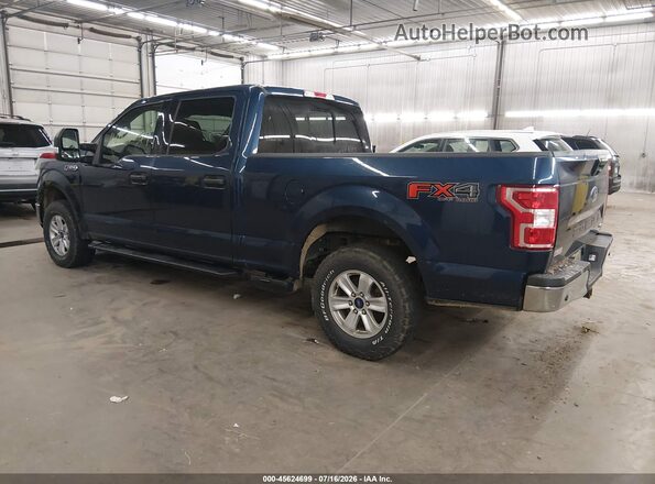1FTFW1EG2JKD60879 2018 FORD F150 Blue Tył lewy