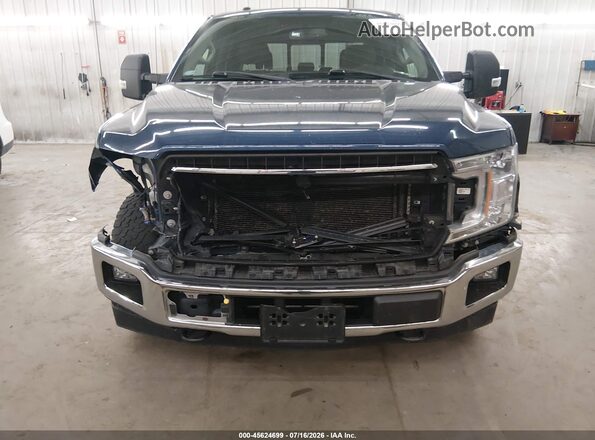 1FTFW1EG2JKD60879 2018 FORD F150 Blue Widok z przodu
