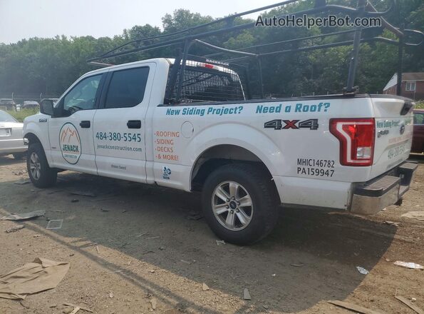 1FTFW1EG3GFB45593 2016 FORD F150 Белый Задняя левая четверть