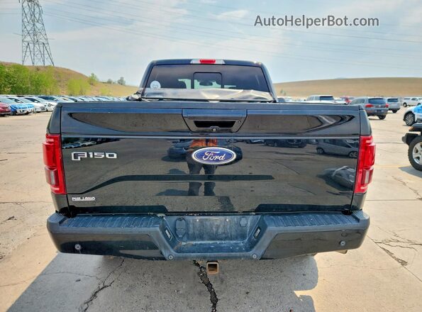 1FTFW1EG3GKD55439 2016 FORD F150 Black Widok z tyłu