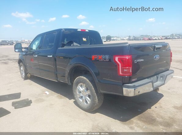 1FTFW1EG5GFB35468 2016 FORD F150 Black Tył lewy