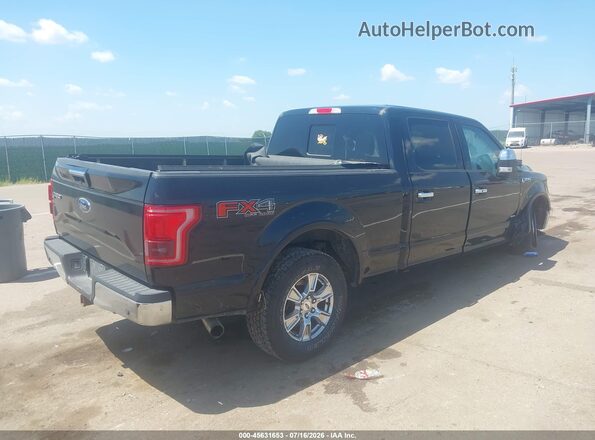1FTFW1EG5GFB35468 2016 FORD F150 Black Tył prawy