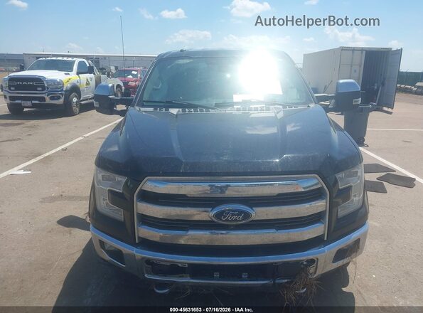 1FTFW1EG5GFB35468 2016 FORD F150 Black Widok zestawu wskaźników