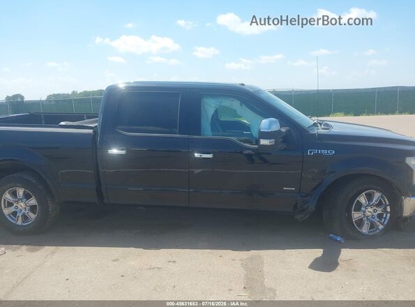 1FTFW1EG5GFB35468 2016 FORD F150 Black Widok wnętrza z tyłu