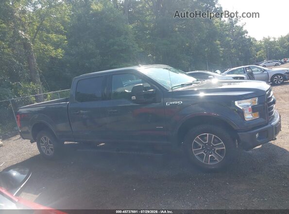 1FTFW1EG5GKF61975 2016 FORD F150 Gray Widok wnętrza z tyłu