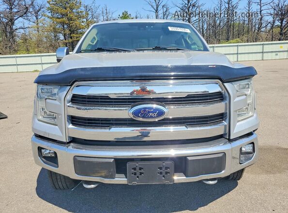 1FTFW1EG7GFC24703 2016 FORD F150 Silver Widok z przodu